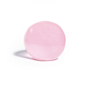 Clear Coconut Oil Squishy Ball - Pink